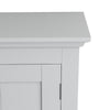 kleankin Bathroom Wall Cabinet, Medicine Cabinet, Over Toilet Storage Cabinet with Shelf for Living Room and Entryway, Grey