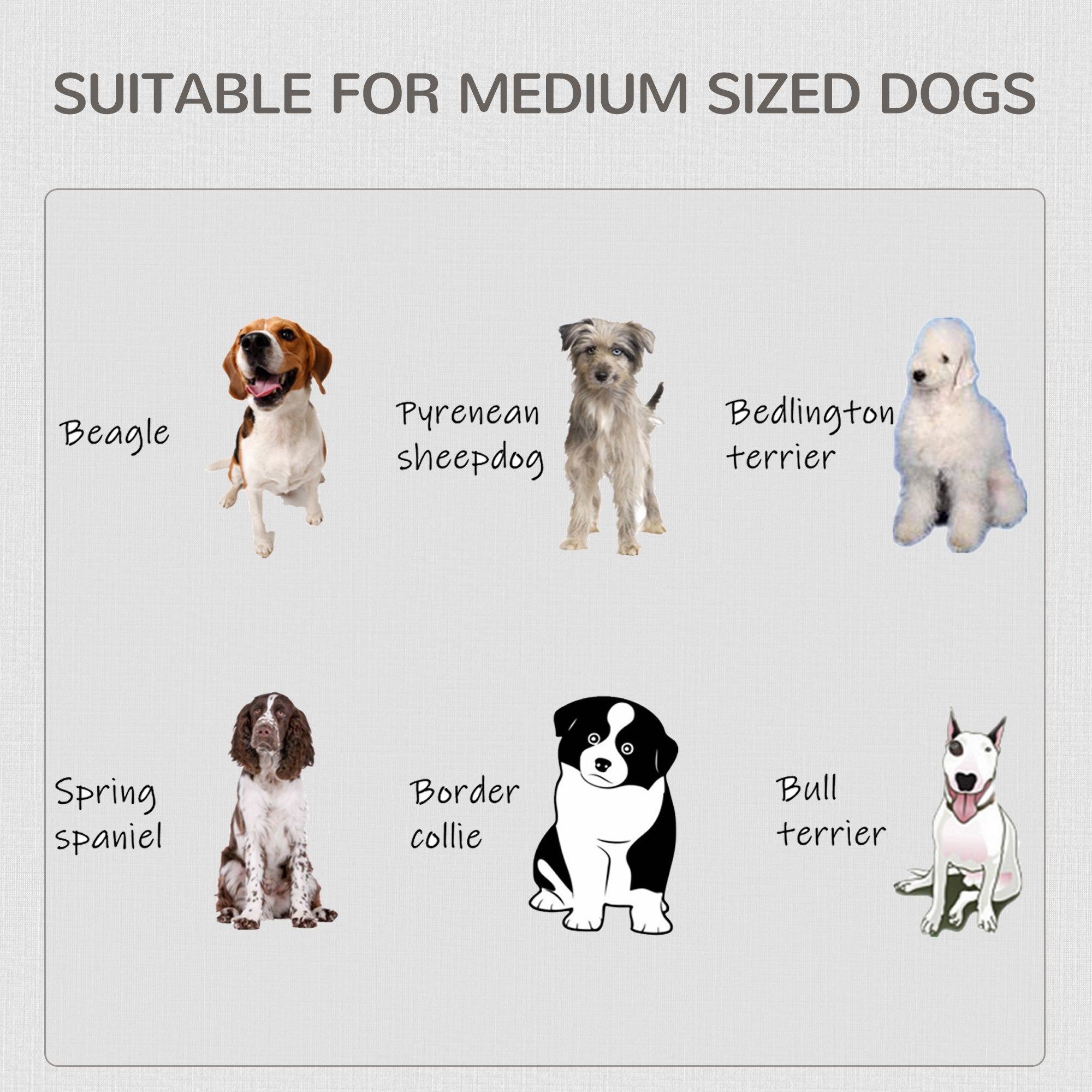PawHut Dog Crate Furniture Wire Pet Cage Wooden Dog Kennel, End Table with Double Doors, and Locks, for Medium and Large Dog House Indoor Use, Gray