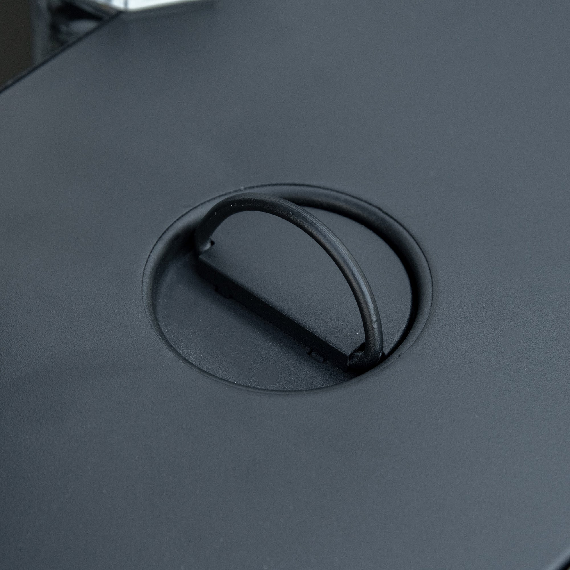 Outsunny Propane Fire Pit Table 43" Outdoor Square Fire Table, 50,000 BTU Pulse-Ignition Wicker Firepit Furniture with Glass Wind Guard, Blue Glass Rock, CSA Certification, Black