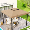 Outsunny 9.8' x 9.8' Gazebo Replacement Canopy, Gazebo Top Cover with Double Vented Roof for Garden Patio Outdoor TOP ONLY, Khaki