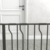 PawHut 30"- 57" Extra Wide Dog Gate with Door, Double Locking System, Easy Install Pet Gate for Stairs, Hallways, and Doorways, Black