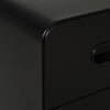Vinsetto 3 Drawer Vertical Filing Cabinet with Lock and Wheels, Under Desk Mobile File Cabinet for Legal, A4, Letter Size, Steel Frame for Home Office, Black