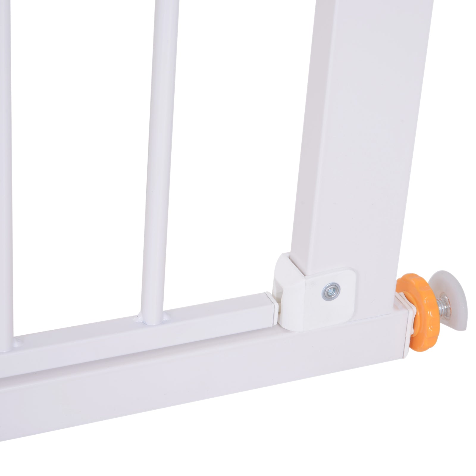 PawHut Stair Gate, Pressure Fit Safety Dog Gate Easy Close Pet Barrier for Doorway, 73-80 cm, White