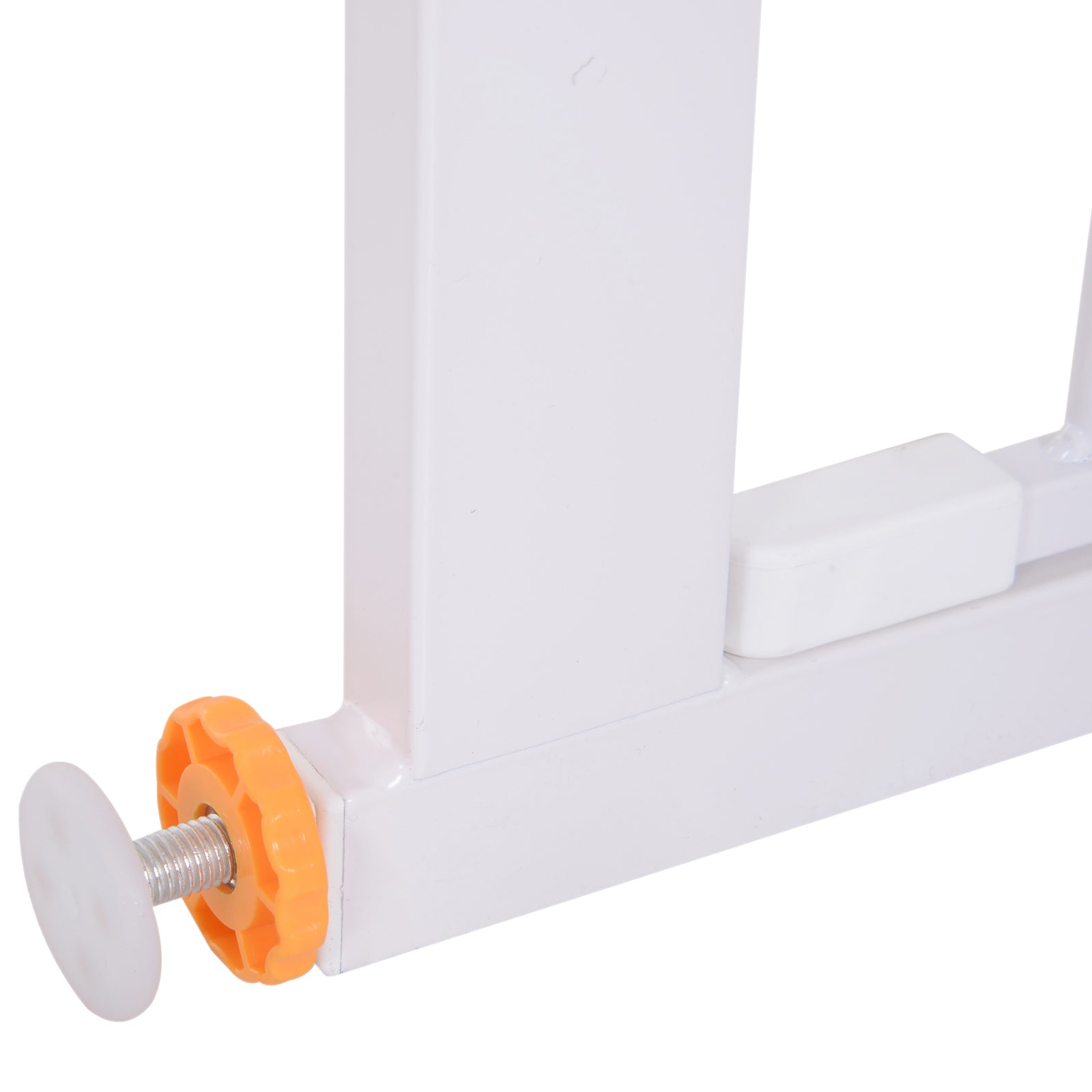 PawHut Stair Gate, Pressure Fit Safety Dog Gate Easy Close Pet Barrier for Doorway, 73-80 cm, White