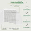 Outsunny 26' x 10' x 6.6' Large Walk in Tunnel Greenhouse Garden Plant Seed Green House Premium Steel Frame, White