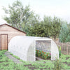Outsunny 26' x 10' x 6.6' Large Walk in Tunnel Greenhouse Garden Plant Seed Green House Premium Steel Frame, White