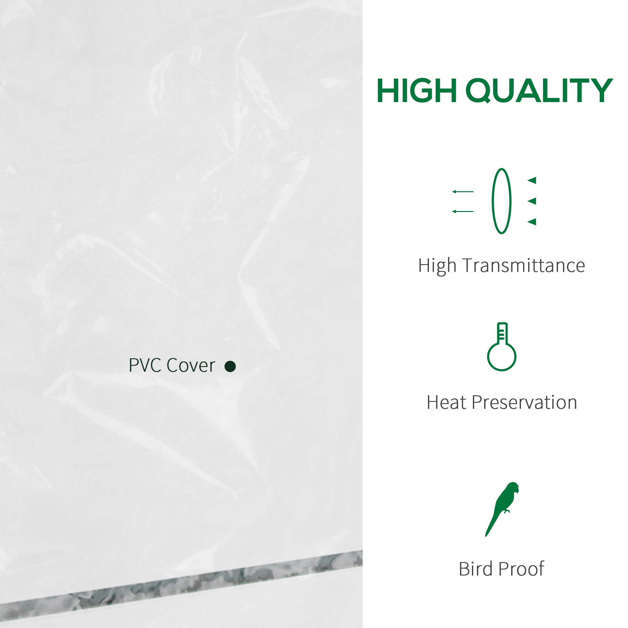 Outsunny 56" x 29" x 77" Portable Walk-in Greenhouse Garden Flower Plant Growing Warm House w/ 4 Tier Shelves and Roll Up Zippered Door, Transparent