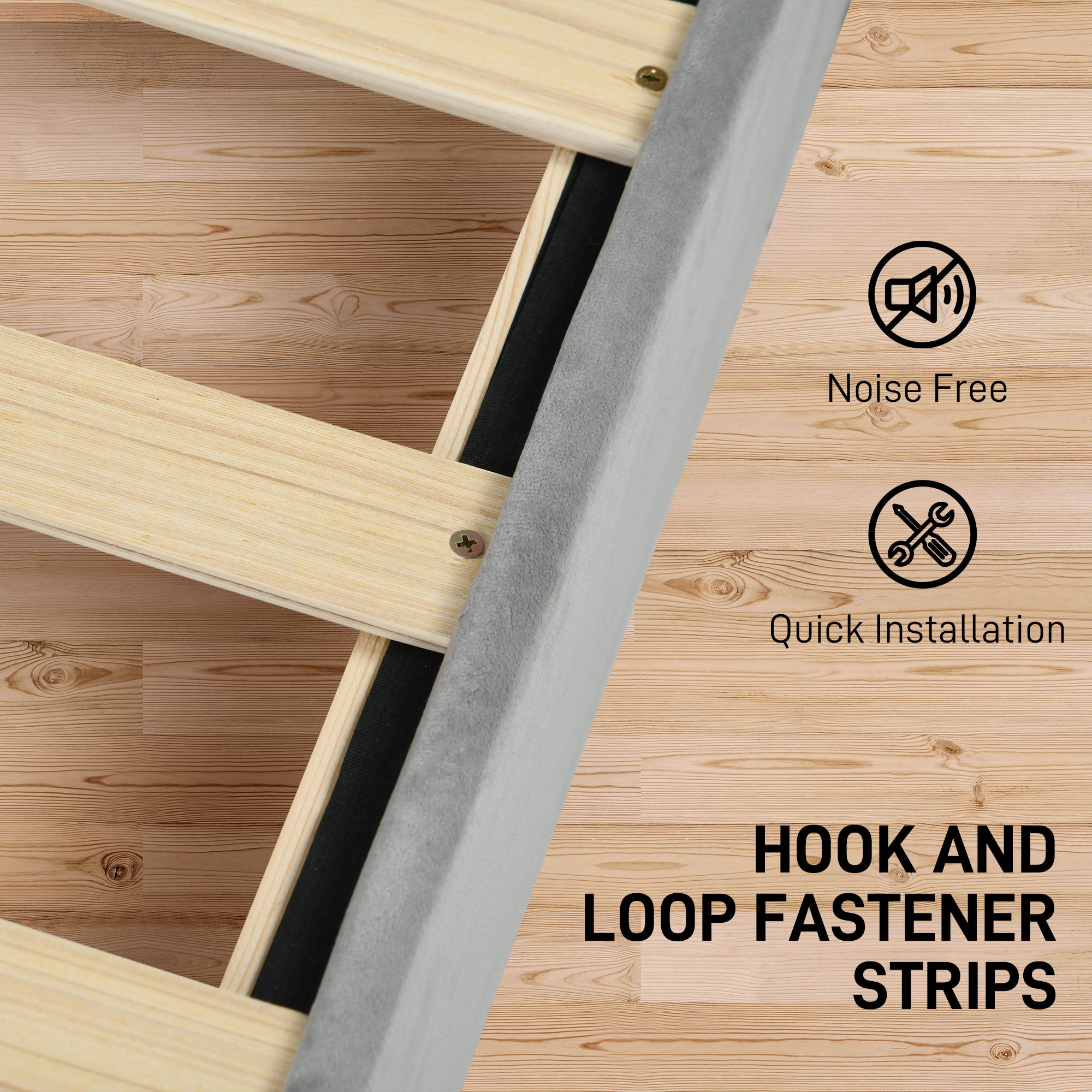 HOMCOM Full Size Platform Bed Frame with 2 Drawers, Upholstered Headboard with Crystal Tufted Design, Wooden Slats Mattress Foundation, No Box Spring Needed, Light Grey