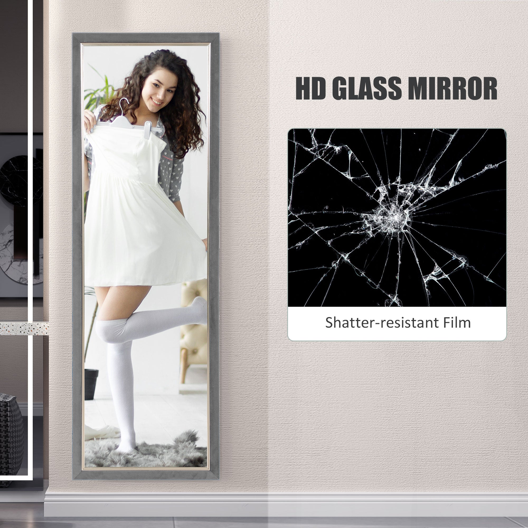 HOMCOM Full Length Mirror, 64