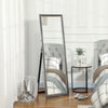 HOMCOM Full Length Mirror, 64" x 21" Full Body Mirror with Gold Frame, Free Standing, Leaning or Wall Mirror for Living Room, Bedroom, Grey