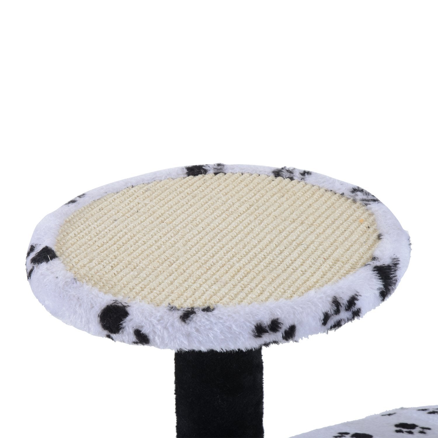 PawHut 60-inch Multilevel Cat Scratching Tree Condo Bed with Hammock