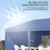 Outsunny 10' x 20' Outdoor Pop Up Canopy Tent Party Tent Instant Shelter W/ Carrying Bag, Blue