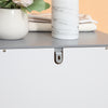 kleankin Small Bathroom Storage Cabinet, Floor Cabinet with 3 Drawers and Open Component, Narrow Bathroom Cabinet, White