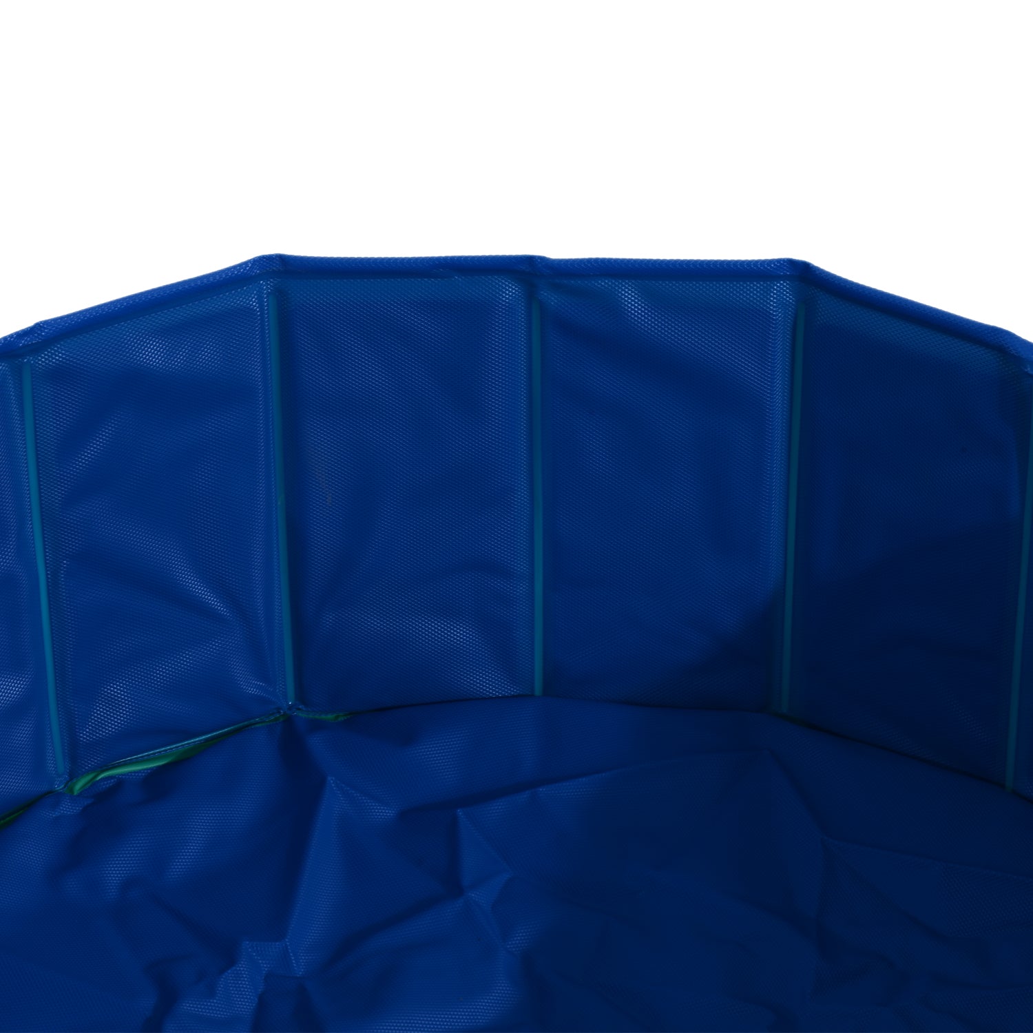 PawHut 12" x 40" All-Purpose Collapsible PVC Pet Swimming Pool / Dog Bathing Tub - Green / Blue