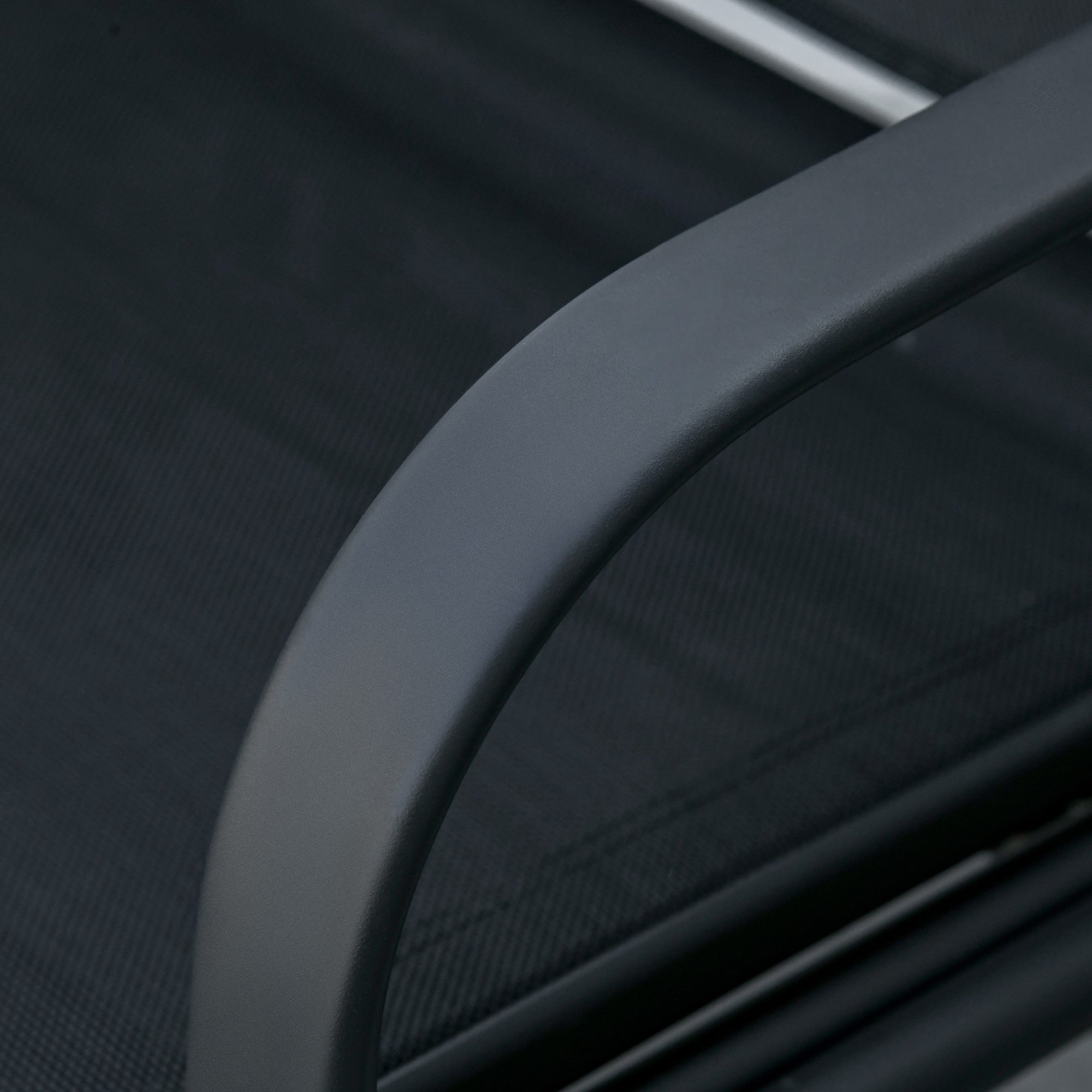 Outsunny Outdoor Glider Bench with Coffee Table, Patio 2-Seat Rocking Chair Swing Loveseat with Breathable Sling for Backyard Garden Porch, Black