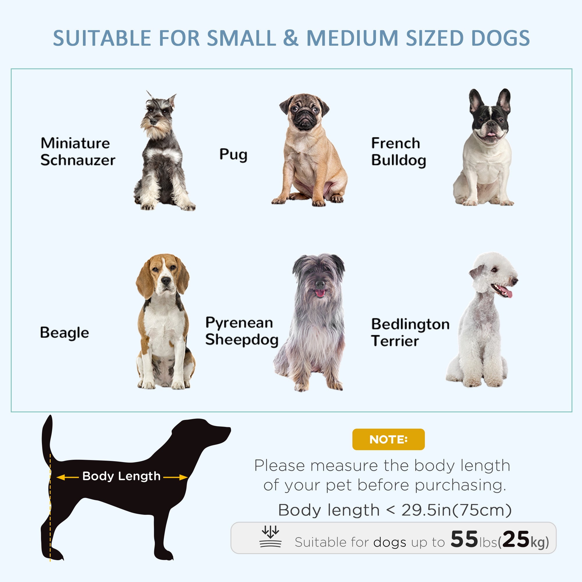 PawHut 37" Heavy Duty Dog Crate, Foldable Dog Cage on Wheels with Double Locks, Removable Tray, Openable Top, Double Doors, Indoor Outdoor Use, for Small and Medium Dogs - Black