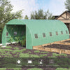 Outsunny 20' x 10' x 6.6' Large Walk-in Greenhouse Garden Plant Seed Growing Tent Tunnel Shed with Windows and Door Green