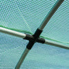 Outsunny 20' x 10' x 6.6' Large Walk-in Greenhouse Garden Plant Seed Growing Tent Tunnel Shed with Windows and Door Green