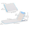 Outsunny 2 Pieces Outdoor Beach Lounge Chair, Patio Steel Folding Chaise Lounge Set w/ Pillow for Sunbath, Snap, Beige