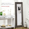 HOMCOM 59" x 23.5" Farmhouse Full Length Mirror, Wall Mount and Leaner Floor Mirror, Vertical and Horizontal for Bedroom, Dark Brown