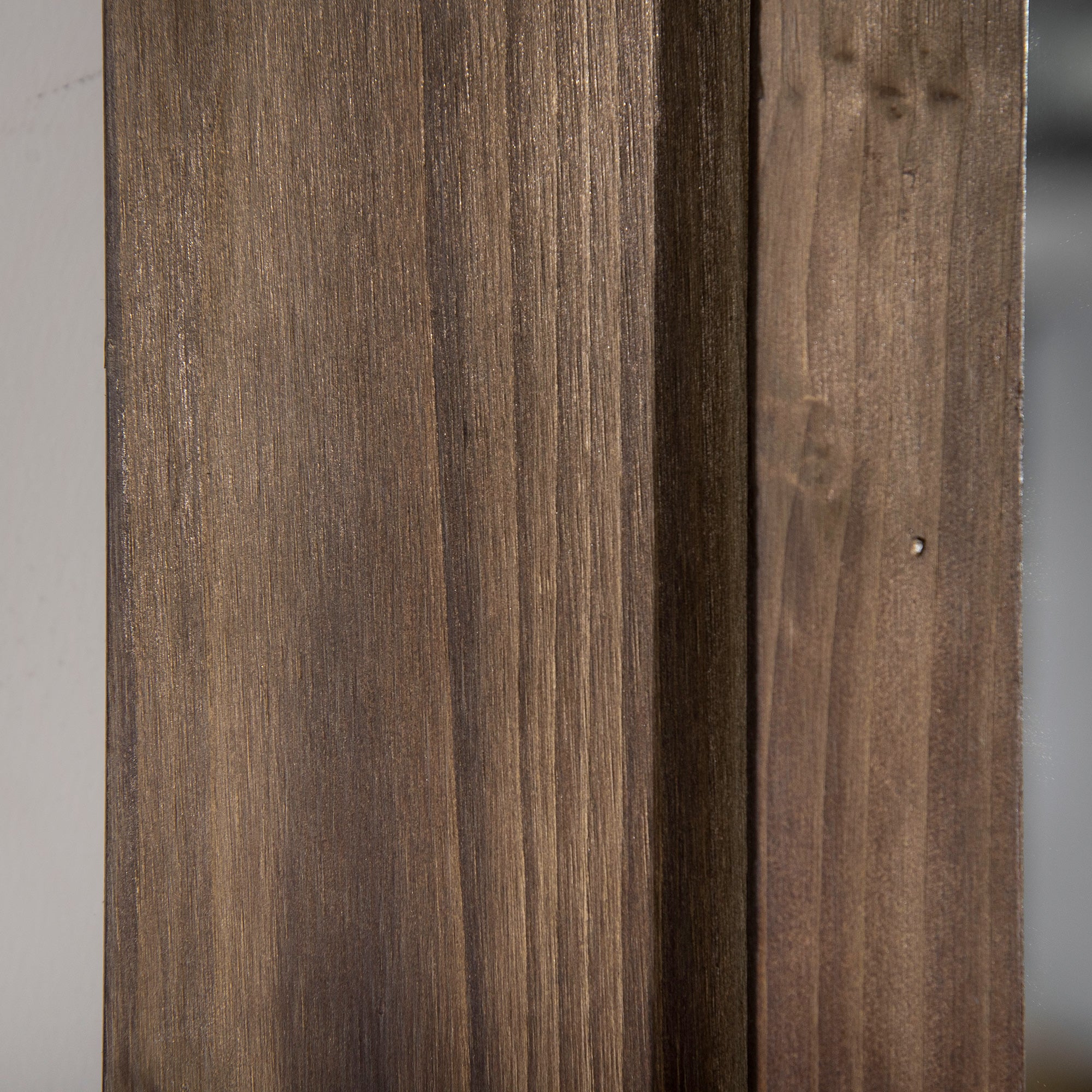 HOMCOM 59" x 23.5" Farmhouse Full Length Mirror, Wall Mount and Leaner Floor Mirror, Vertical and Horizontal for Bedroom, Dark Brown