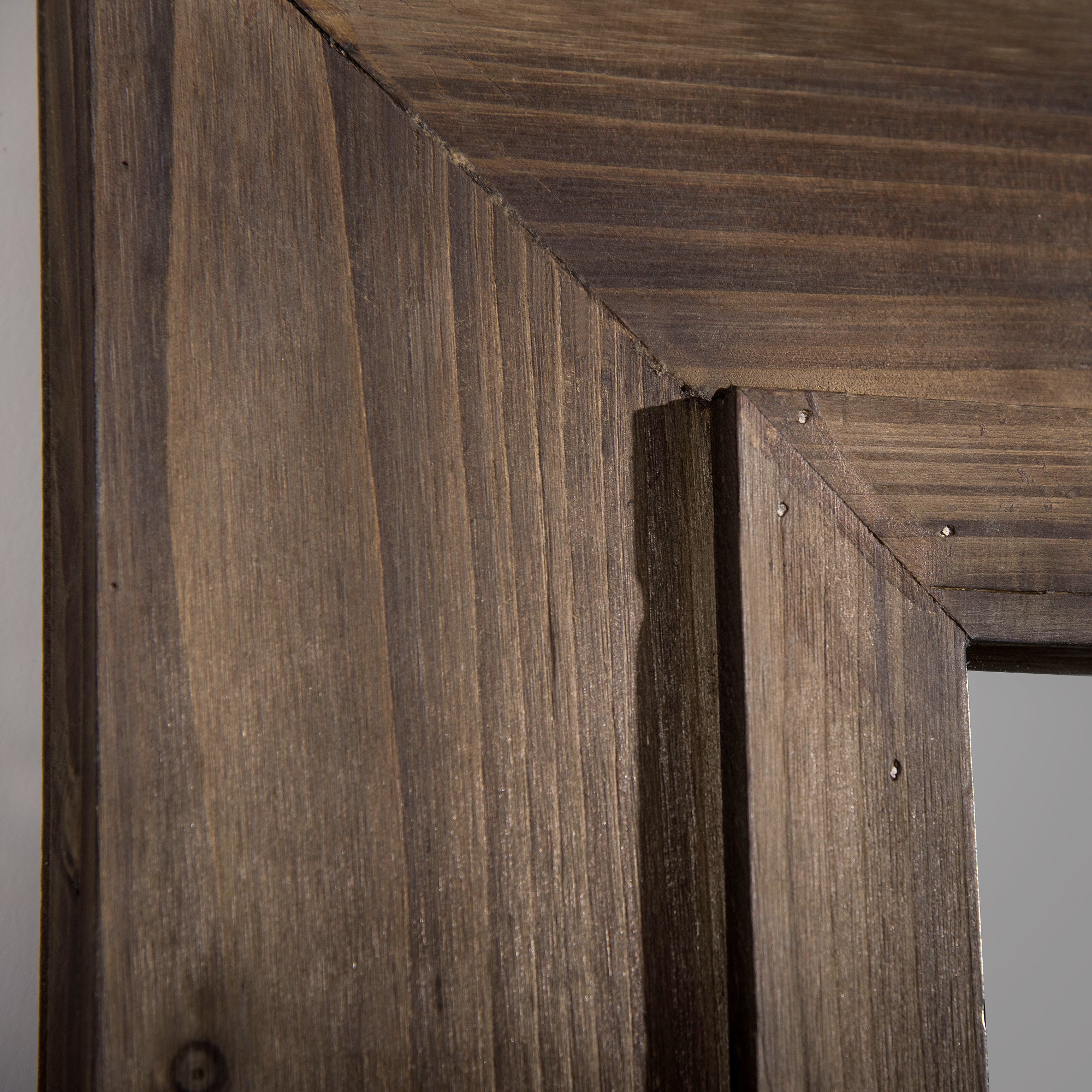 HOMCOM 59" x 23.5" Farmhouse Full Length Mirror, Wall Mount and Leaner Floor Mirror, Vertical and Horizontal for Bedroom, Dark Brown