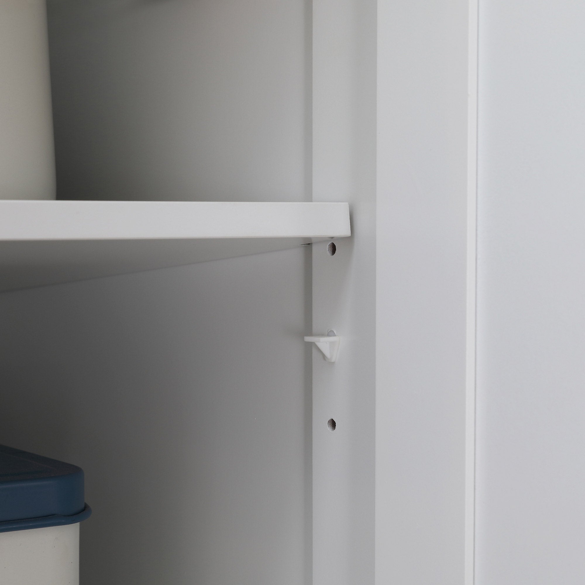 HOMCOM Kitchen Island with Storage, Rolling Kitchen Island with Drop Leaf, Solid Wood Top, 2 Drawers, 2 Cabinets, Adjustable Shelves and Knife Rack, White