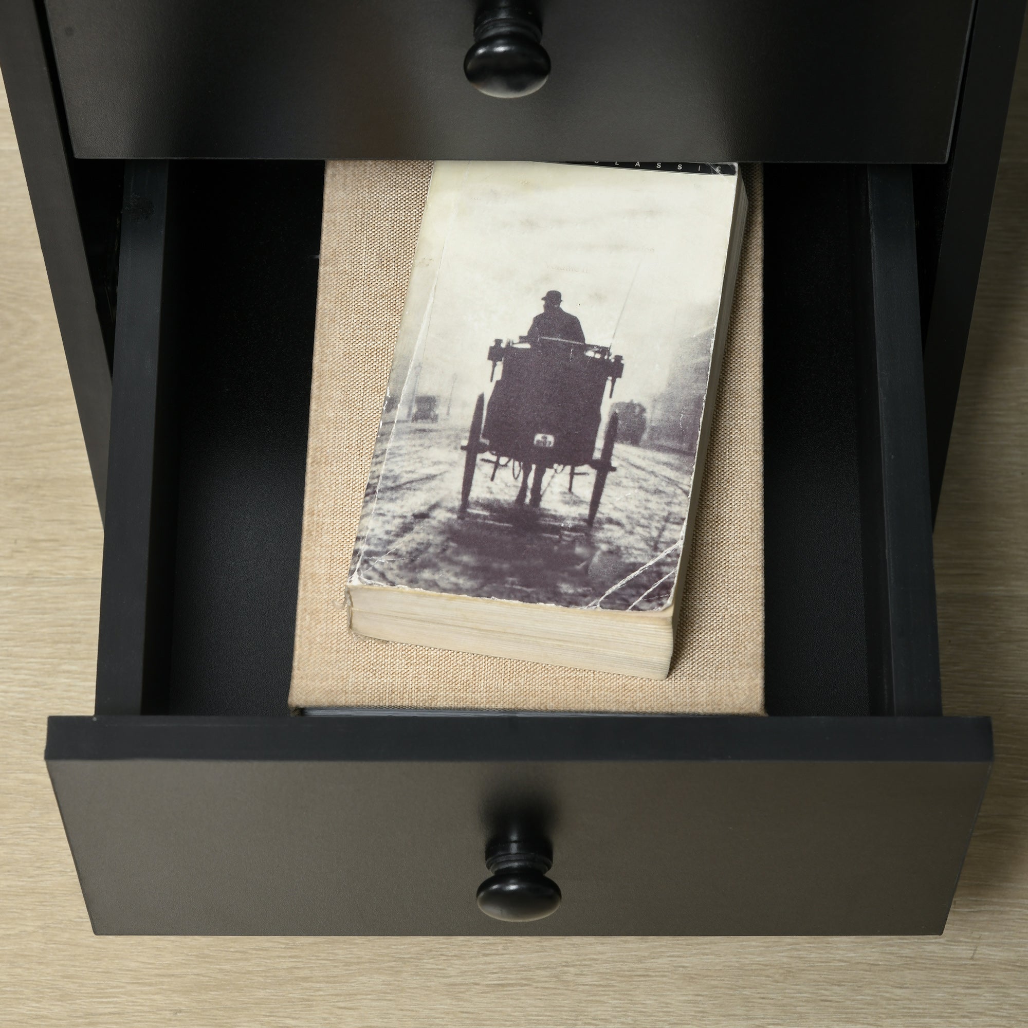 HOMCOM Computer Desk with Storage, Home Office Laptop Table with Shelves and Drawers, Modern Workstation Desk with Keyboard Tray for Study, Living Room, Black