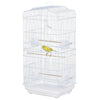PawHut 36" Bird Cage for Finches, Canaries Budgies, Parrot Cage with Accessories, Handle, White