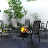 Outsunny 6-Piece Patio Chair Cushions Pillows, Seat Replacement Patio Cushions Set with Ties for Indoor Outdoor Garden Furniture, Charcoal Grey