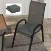 Outsunny 6-Piece Patio Chair Cushions Pillows, Seat Replacement Patio Cushions Set with Ties for Indoor Outdoor Garden Furniture, Charcoal Grey
