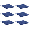 Outsunny 6-Piece Patio Chair Cushions Pillows, Seat Replacement Patio Cushions Set with Ties, Button Tufted for Indoor Outdoor Garden Furniture, Dark Blue