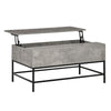HOMCOM Lift Top Coffee Table with Hidden Storage Compartment Lift Tabletop Center Table for Living Room, Grey
