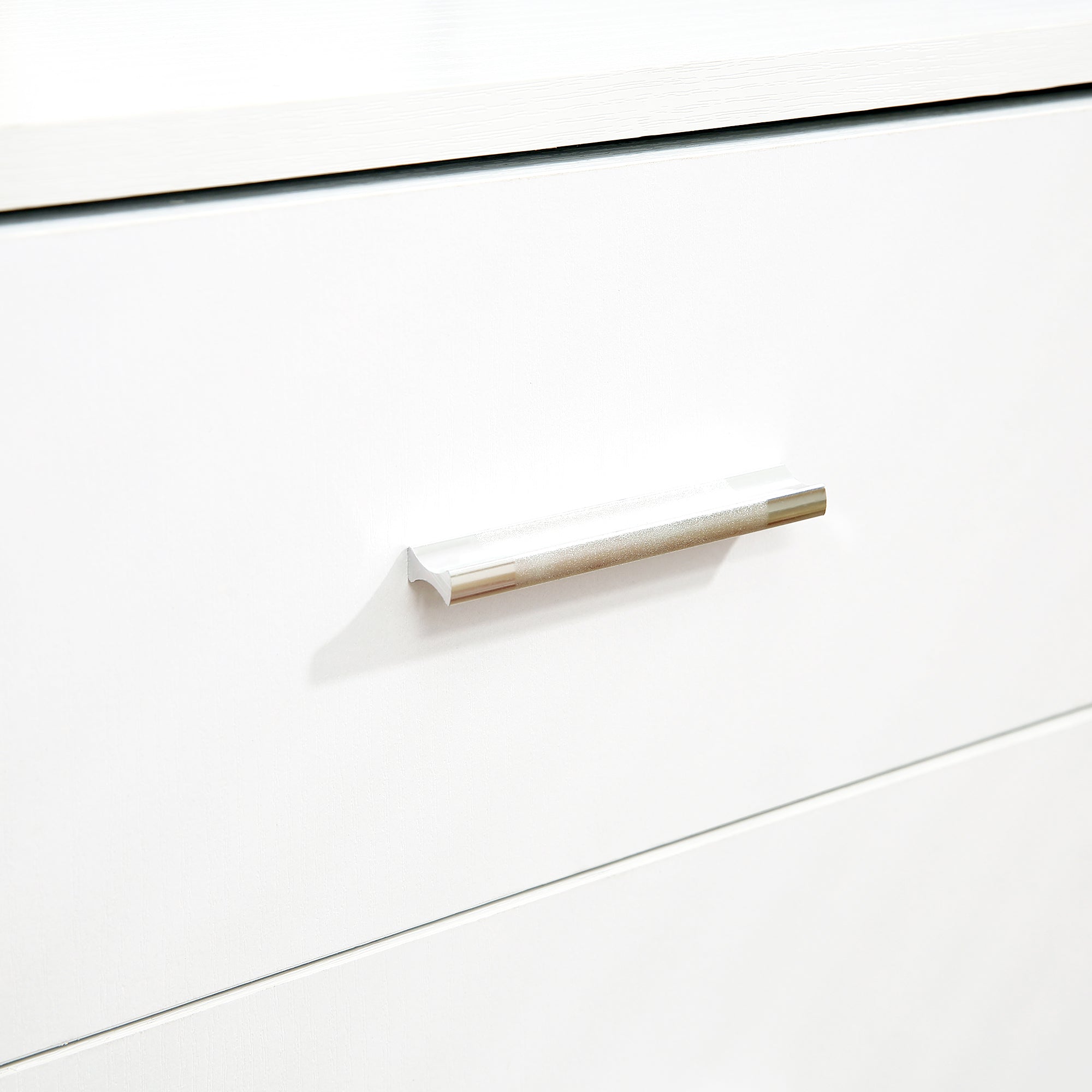 HOMCOM Modern Lateral Filing Cabinet, 3 Drawer File Cabinet for Letter and A4 Size Documents, Mobile, Printer Stand with Open Shelves, Rolling Wheels, White