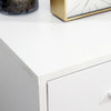 HOMCOM Modern Lateral Filing Cabinet, 3 Drawer File Cabinet for Letter and A4 Size Documents, Mobile, Printer Stand with Open Shelves, Rolling Wheels, White