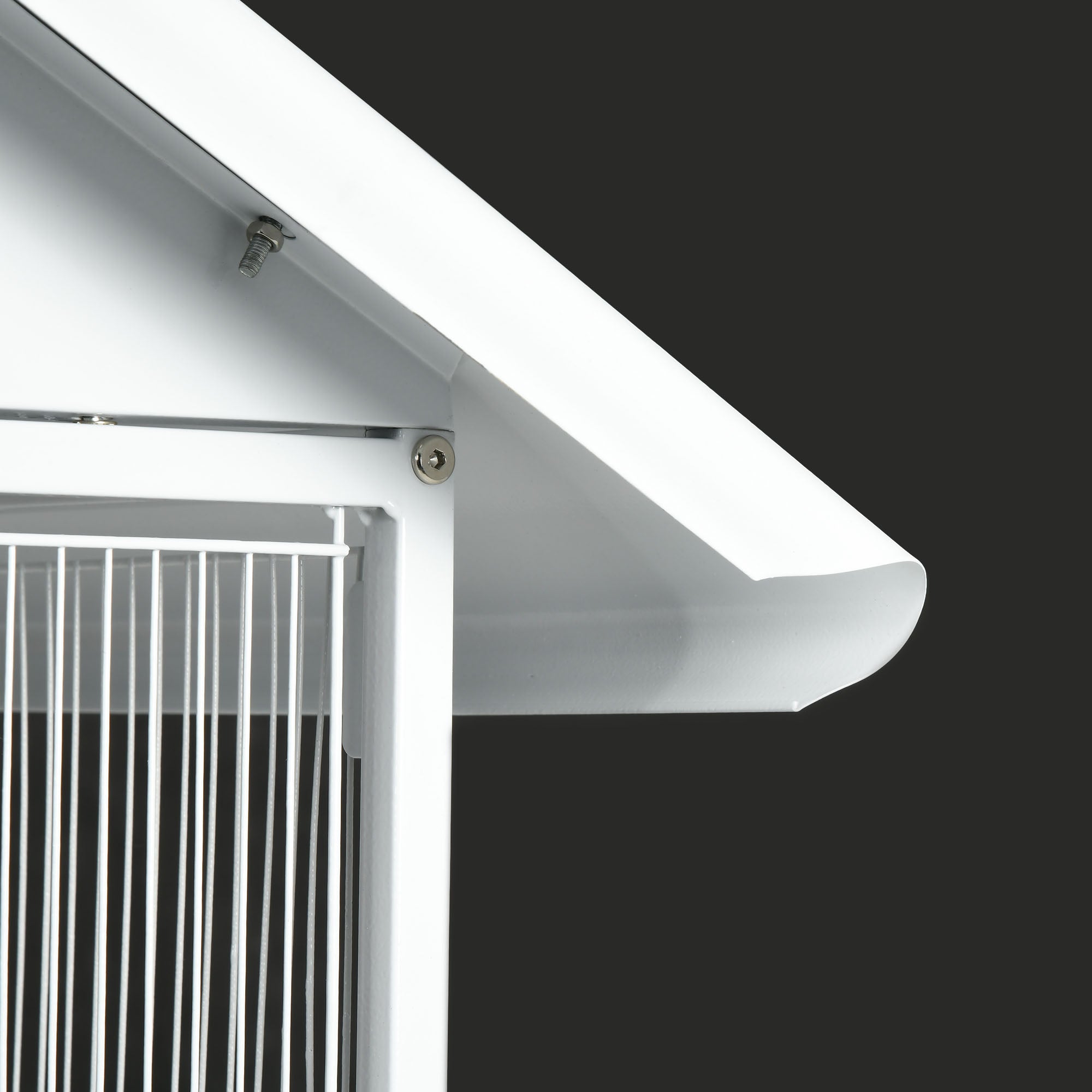 PawHut 170cm Bird Cage Budgie Cage Large Aviary with Perches, Doors, Wheels, for Finch, Canary, Cockatiel - White