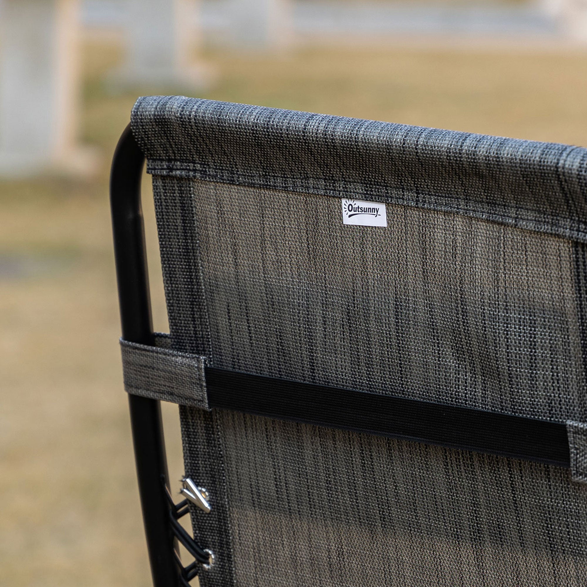 Outsunny Zero Gravity Chair Set of 2 with Side Table, Folding Lounge Chair with Cupholders & Pillows, Patio Chair Set for Pool, Backyard, Lawn, Beach, Grey