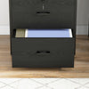 Vinsetto Vertical Filing Cabinet with Keys, Lockable File Cabinet with Adjustable Hanging Bar for Letter, A4 and Legal Size, 41" Tall Printer Stand with Shelves and Hooks, Black