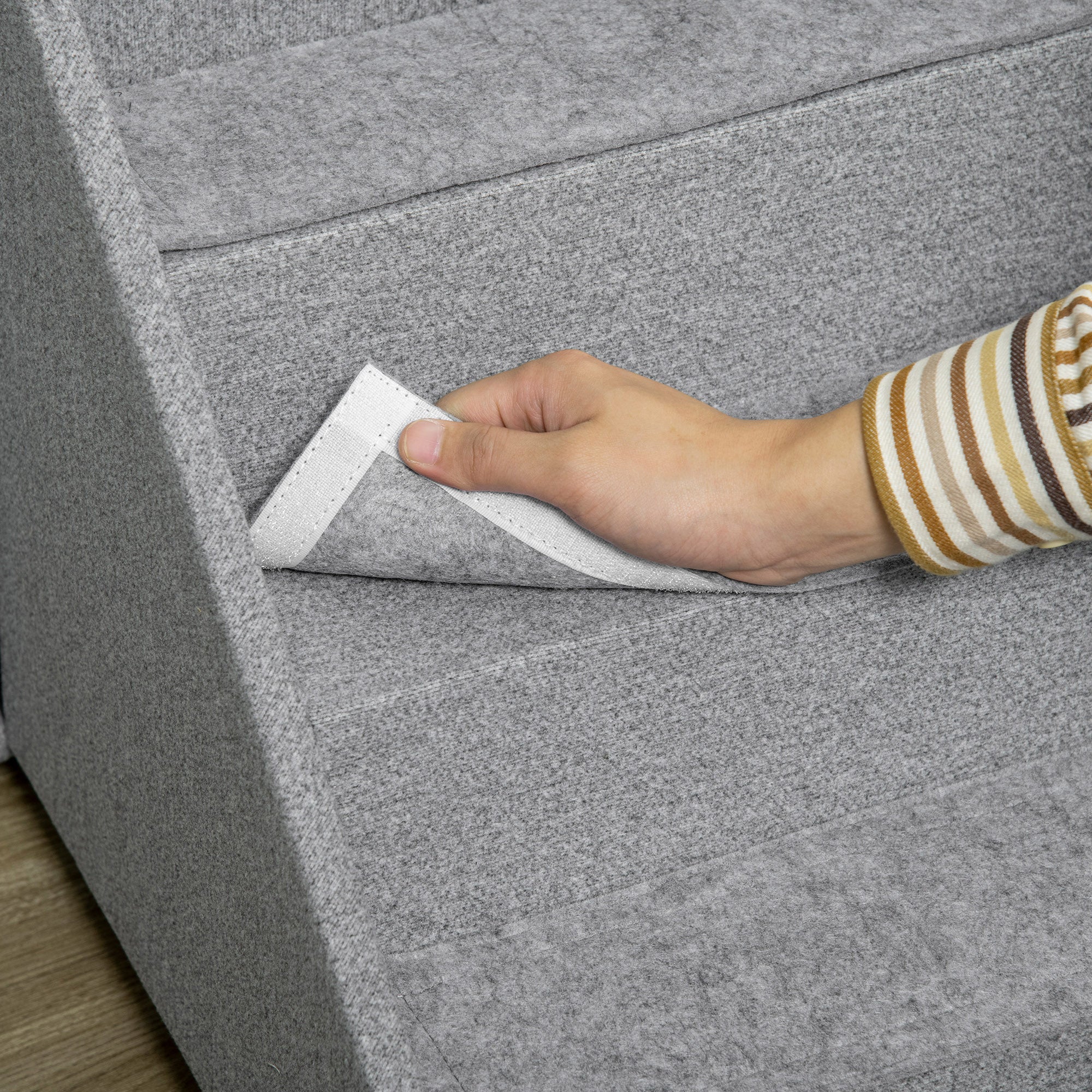 PawHut 2 in 1 Dog Stairs Ottoman, Multi-purpose Pet Stair with Storage for Small Medium Dogs Cats, Non-slip Dog Steps for Couch, High Beds and Sofa