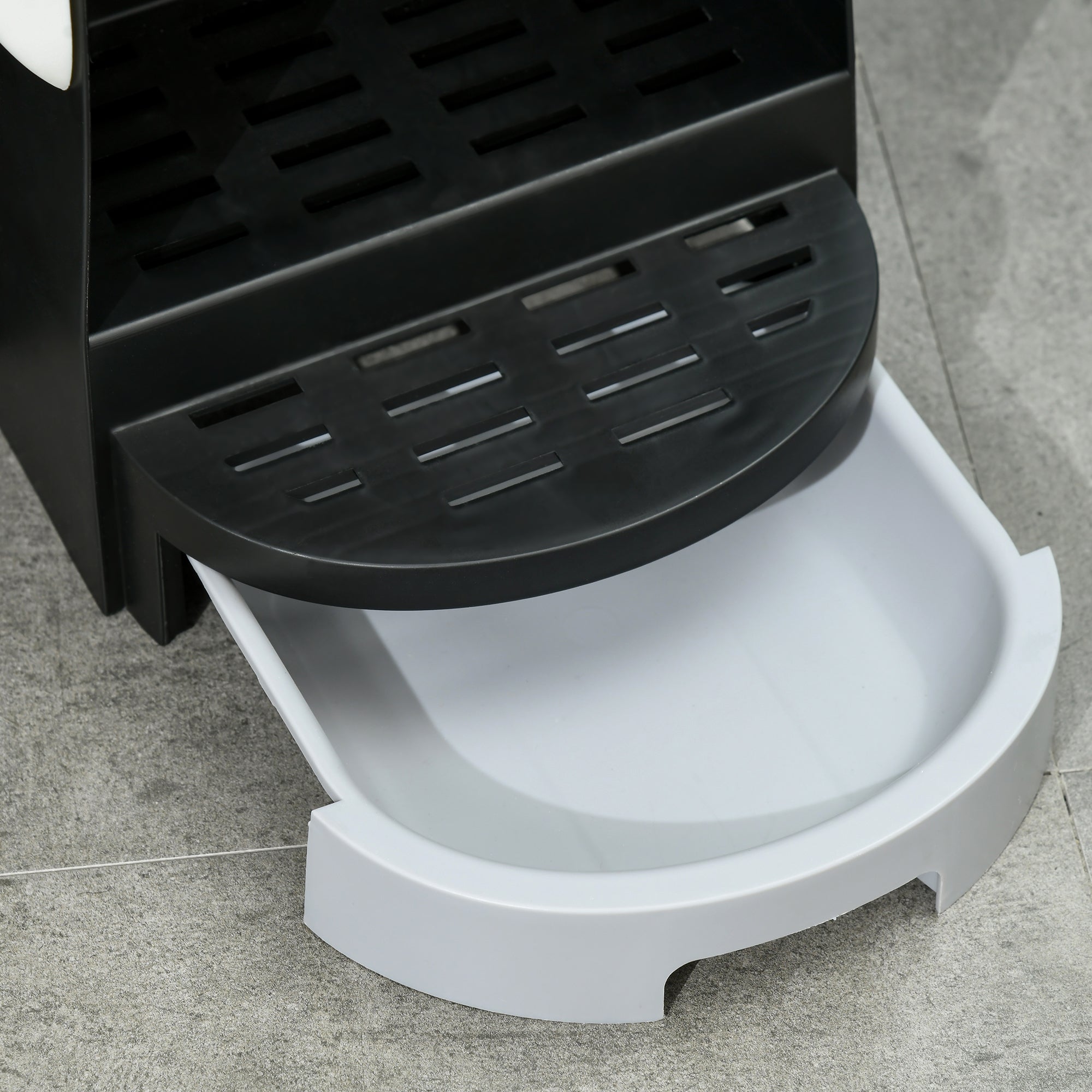 PawHut Cat Litter Box with Lid, Covered Litter Box, Easy to Clean & Open Including Openable Front Cover, Litter Scoop, Gray