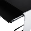 HOMCOM Computer Desk Table Home Office Furniture with Keyboard Tray and CPU Stand, Black and White