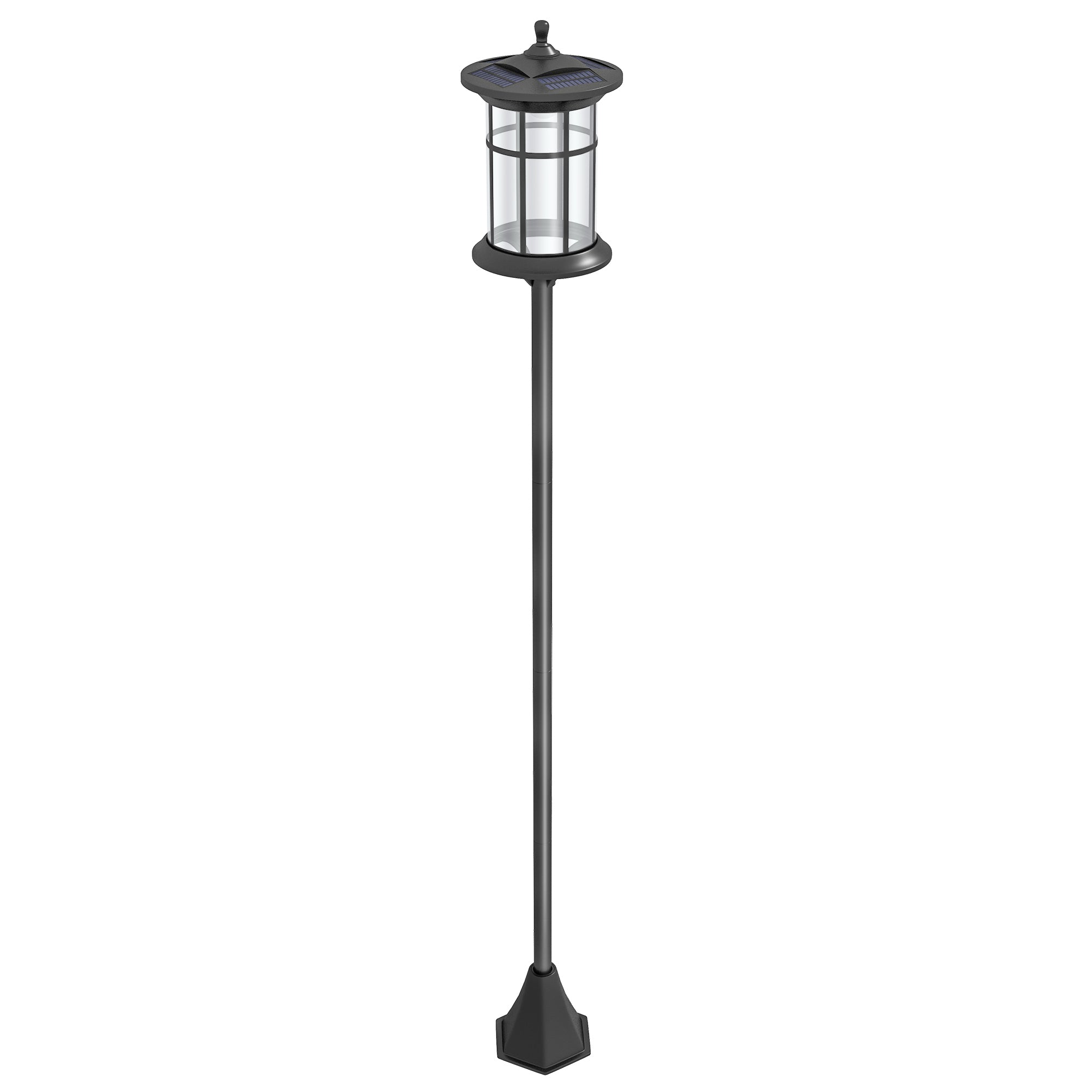 Outsunny Solar Lamp Post Light, 72