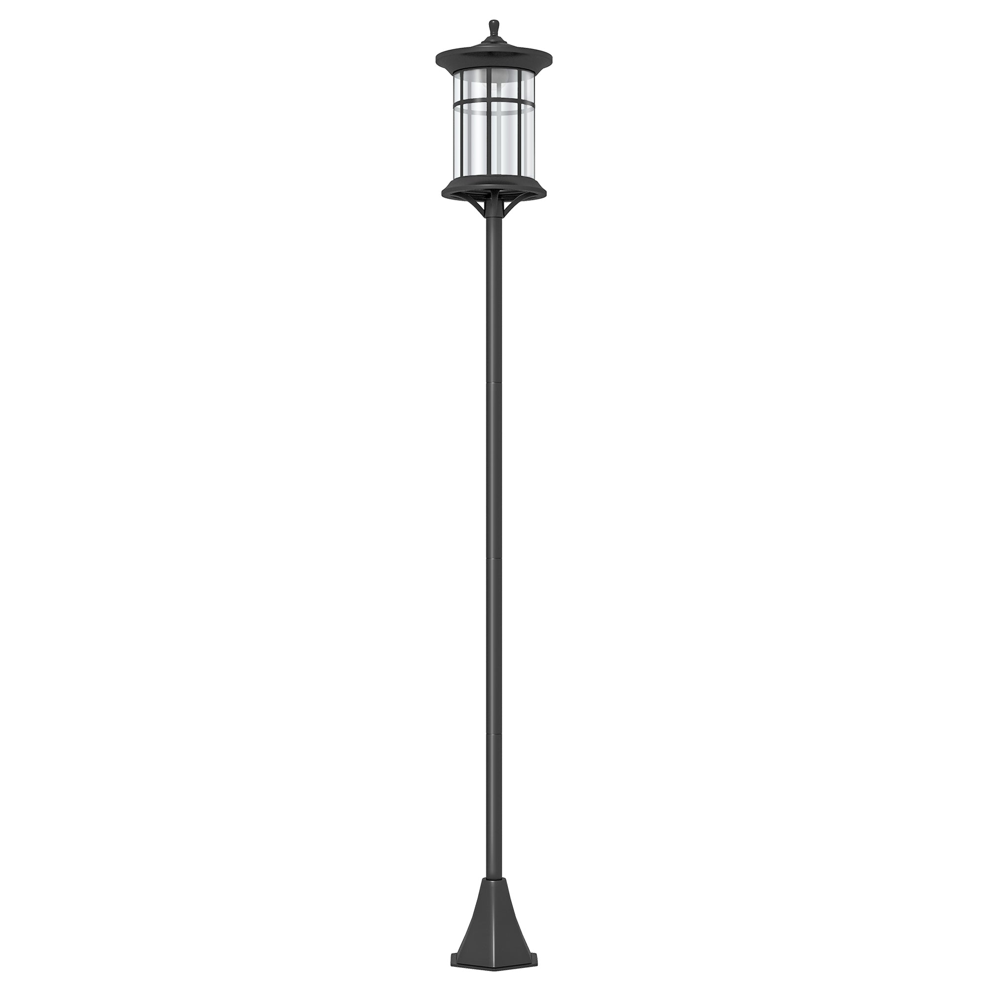 Outsunny Solar Lamp Post Light, 72