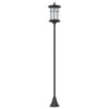 Outsunny Solar Lamp Post Light, 72" LED Outdoor Street Light, Waterproof IP44 for Patio, Garden, Backyard, Pathway, Cool White