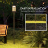 Outsunny Solar Lamp Post Light, 72" LED Outdoor Street Light, Waterproof IP44 for Patio, Garden, Backyard, Pathway, Cool White