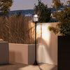 Outsunny Solar Lamp Post Light, 72" LED Outdoor Street Light, Waterproof IP44 for Patio, Garden, Backyard, Pathway, Cool White