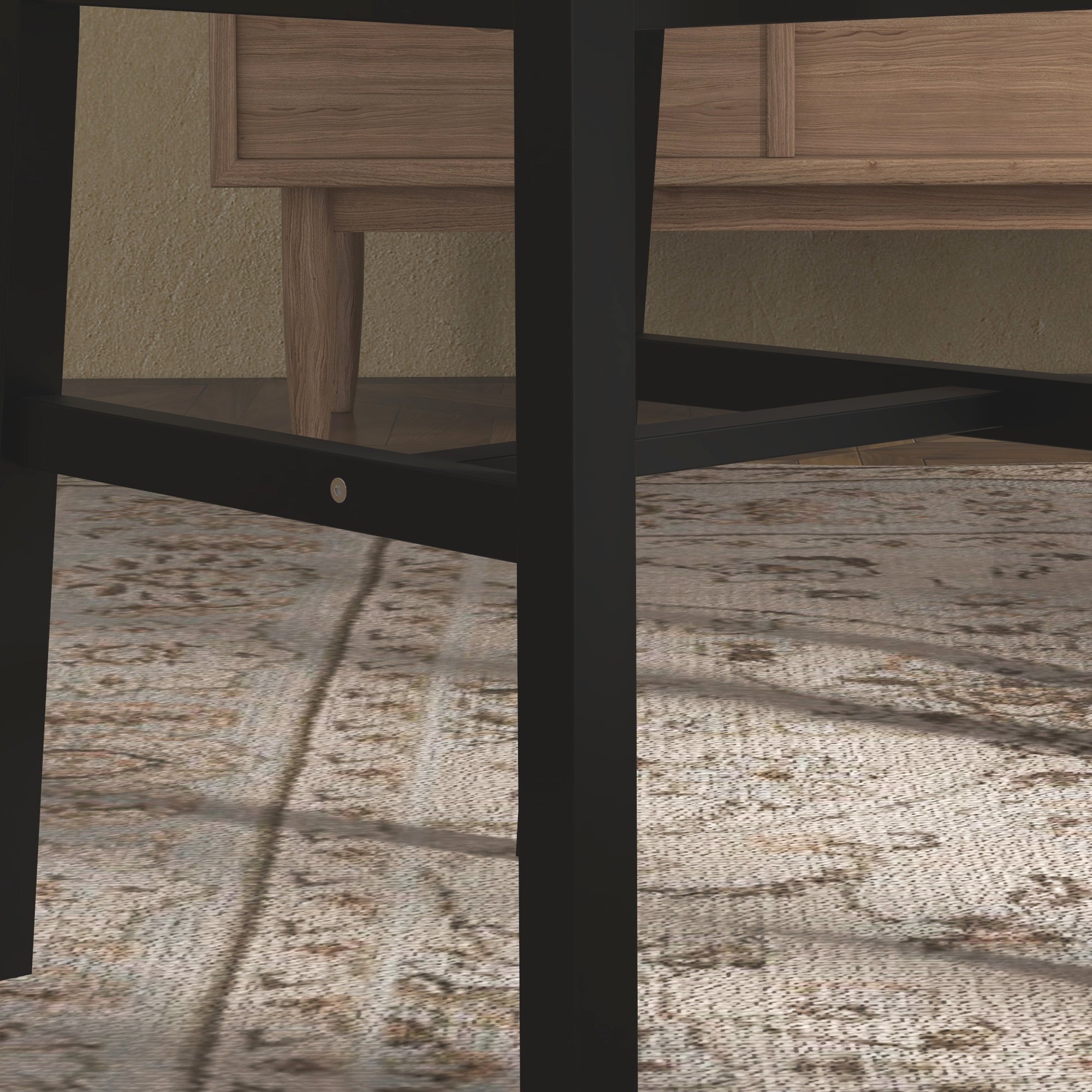 HOMCOM Dining Chairs Set of 4, Farmhouse Wooden Kitchen Chairs with Cross Back, Solid Structure for Dining Room, Black