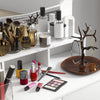 HOMCOM Vanity Table with Lighted Mirror, Makeup Table with Drawers, 3 Lighting Modes, 10 Bulbs, Modern Dressing Table for Bedroom, White