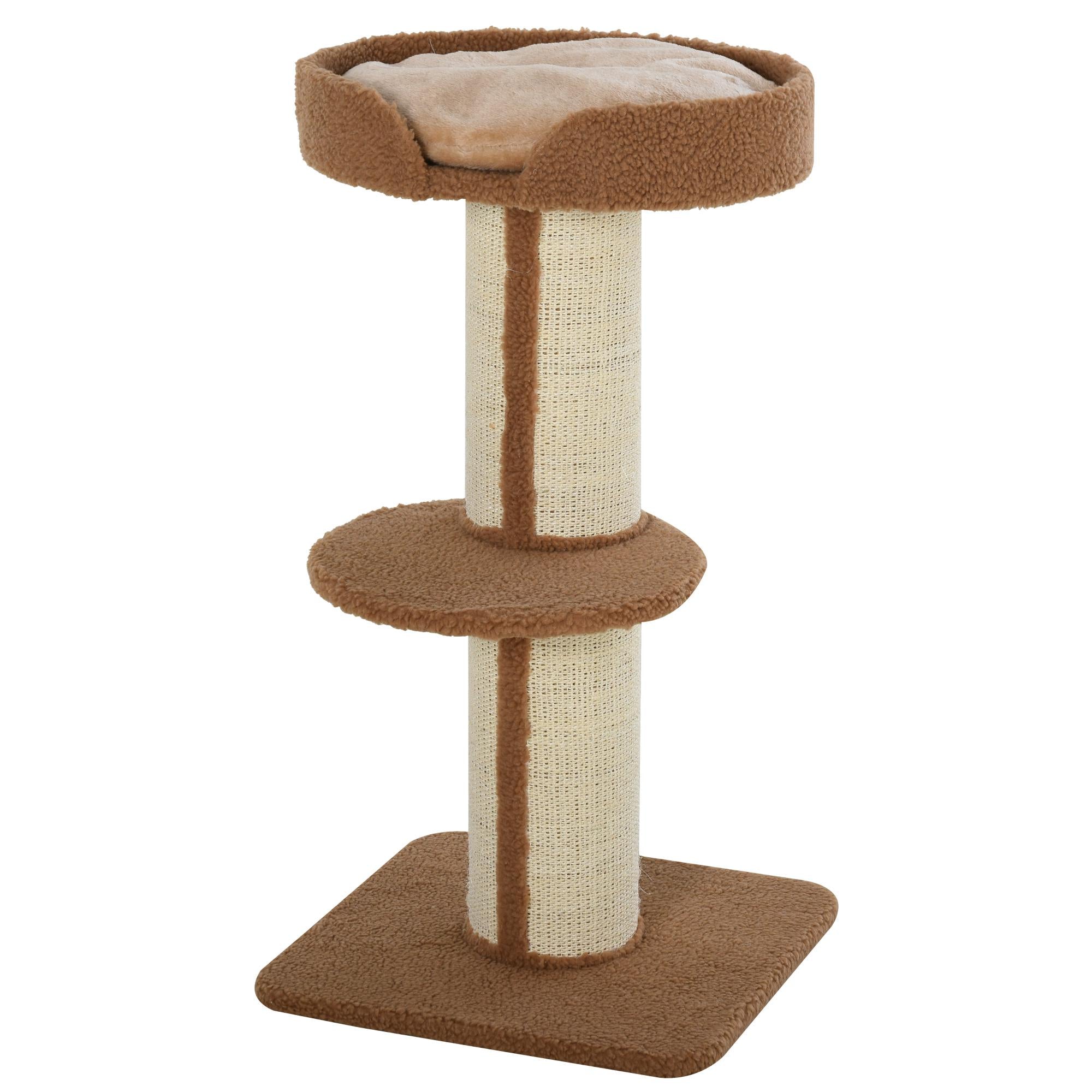 PawHut 91cm Cat Tower Scratching Posts Cat Tree for Indoor Cats Kitten Activity Centre Brown