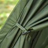 Outsunny All in 1 Camping Combo Portable Folding Camping Tent Cot Air Mattress w/ Carry Bag and Pump Hiking Shelter Sleeping Bed Dark Green